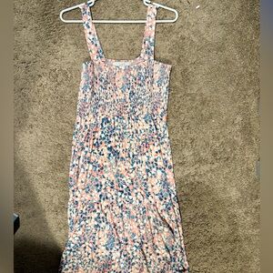 Loft Floral Midi Dress